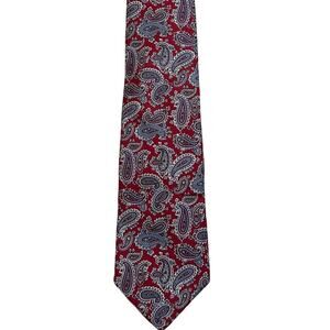 Vintage Liberty of London Classic Red Paisley Silk Tie 3"x56"